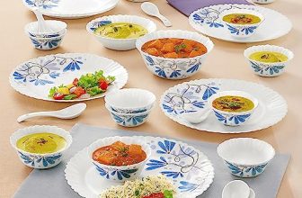 Larah by Borosil Twilight Silk Series Opalware Dinner Set | 27 Pieces for Family of 6 | Microwave & Dishwasher Safe | Bone-Ash Free | Crockery Set for Dining & Gifting | Plates & Bowls | White