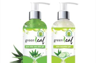 Greenleaf Pure Aloe vera gel 190 g & Greenleaf Aloe Cucumber gel 190g Combo Natural Moisturizer for Face