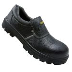 Jama Electrical Safety Shoe JS114, ESR up to 15kV | 200J Fiber Toe, Light Weight, Slip-On Leather Shoe, Self Cleaning Anti-Skid Sole | Size 06 UK/INDIA