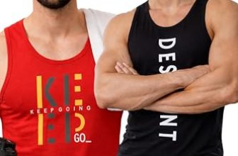 Glito Polyester Letter Printed Vest for Men – Pack of 2 – Black & Red | Round Neck | Sleeveless | Regular Fit | Summer & Gym Wear Tank Top for Men