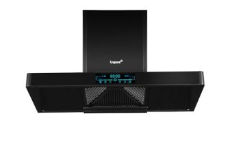 Livpure Dash 90 cm | T-Shape | 1450 m³/hr Suction | Filterless | Touch & Gesture Control | Digital Display | Low Noise | 10 Years Motor + 2 Years Comprehensive Warranty | Black
