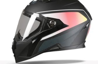 TVS Racing Anti Matter FullFace Helmet for Bike &Motorcycle Riders-DOT & ISI Certified-Lightweight ABS Shell, UV Resistant-Ventilated Comfort Liner, Quick-Release Visor & Chin Strap(Matt Black Red/XL)