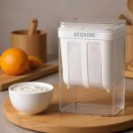 ARIQ HOME™ Premium Edition | Hung Curd Strainer Box | Yogurt Filter and Greek Yogurt Maker – 1100ml BPA-Free Fine Mesh Filter with Airtight Lid | Multipurpose Curd Maker |