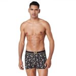 Macroman M-Series MW Signature Collection by Rohit Bal Premium Tencel, Spandex Mens Trunks Black Small MMS8612