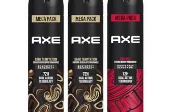 Axe Intense Long Lasting Deodorant Bodyspray For Men 215 ml & Axe Dark Temptation Long Lasting Deodorant Bodyspray For Men 215 ml (Pack 3)