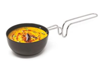 Signoraware Opulent Non Stick Tadkapan 13cm | Ergonomically Designed Handle | Compact, Efficient & Stylish Tadka Pan | Ideal for Quick Tasks tadka for dal & Seasoning for Veggies (500ml | Steel)