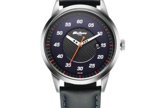 Titan Octane Quartz Analog with Date Black Dial Dark Blue Leather Strap Watch for Men – NT1806SL14