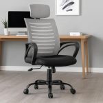 INNOWIN Mini Jazz Mesh High-Back Ergonomic Home Office Chair | 3-Years Limited Warranty Included | Tilting & Height Adjustable Mechanism, Heavy Duty Metal Base | Ideal for Office Work & Study (Grey)