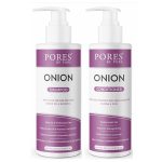 PORES Be Pure Onion Shampoo and Conditioner Combo for Hair Growth & Hair Thickness | Sulfate & Paraben Free | Anti-Dandruff, Hair Fall Control, Deep Nourishment for Dry & Damaged Hair | Unisex Formula ( 250 ml X 2 )