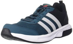 Adidas Men Mesh Adiglide M Running Shoe WILTEA/CBLACK/VIVRED/STONE (UK-9)
