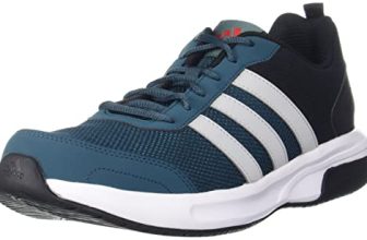 Adidas Men Mesh Adiglide M Running Shoe WILTEA/CBLACK/VIVRED/STONE (UK-9)