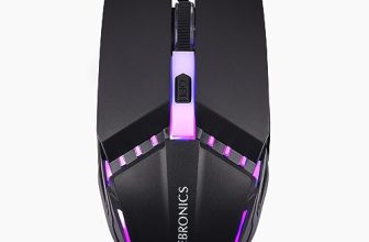 ZEBRONICS PHERO Wired Gaming Mouse with up to 2400 DPI, Rainbow LED Lights, DPI Switch, High Precision, Plug & Play, 4 Buttons