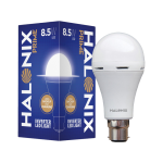 HALONIX Led rechargeable emergency led light 8.5W B22 Cool White bulb 4 hours Bulb Emergency Light(White)