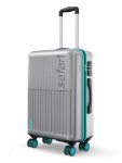 Safari Medium Astra Neo 8 Wheels 66cm Size Check-in Trolley Bag, Hard Case Polycarbonate, 360 Degree Wheeling Luggage for Men & Women, Travel Bag, Suitcase for Travel, Silver