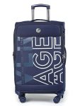 Verage V Lite – Nevada 20″/ 59 cms Soft-Sided Cabin Size Carry-On Expandable Suitcase 8 Wheels Spinner Luggage Trolley Bag [Navy Blue]