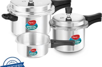 Pigeon by Stovekraft Special and 2 L, 3 L, 5 L Outer Lid Induction Bottom Pressure Cooker(Aluminium)
