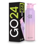 Go24 pexpo Water Bottle 1 ltr Stainless Steel Sports/Fridge Bottle with Sipper Cap | 1-Year Warranty | Single Wall | For Home, Office, Gym, Travelling|Lightweight| Craft Pro 950ml | Pink-Purple Ombre