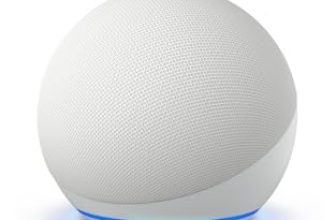 Amazon Echo Dot (5th Gen) | Smart speaker with vibrant sound, Motion Detection, Temperature Sensor, Alexa and Bluetooth| White