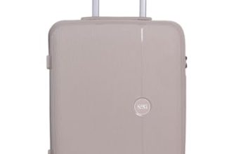 Wiki Zine 8 Wheel Hardside Polycarbonate Trolley,Large,Champagne