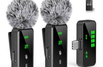 GRENARO Mic for YouTube Wireless, 3-Level Adjustable Noise Cancellation Wireless Microphone,Professional Wireless Mike for Recording, Ideal for Video Recording and Content Creators