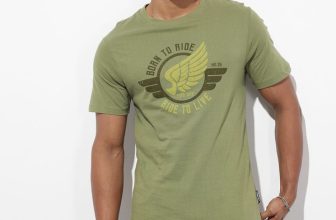 Roadster Printed Men Round Neck Green T-Shirt