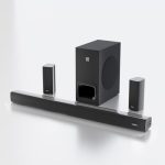 Govo Gosurround 945 Pro Home Theatre Soundbar, 260W, 5.1 Channel, with Subwoofer and Satellite Speakers, Bluetooth 5.3, HDMI ARC, AUX, USB (Platinum Black)