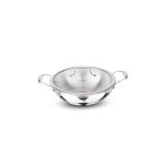 Signoraware Artista Tri Ply Stainless Steel Shallow Kadhai 18cm with Glass Lid | Induction & Gas Compatible | Durable | Ideal for Stir Frying & Sauteing | Best for Curry & Gravies (1.2 LTR | Steel)