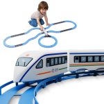 Lifelong Vande Bharat Toy Train 43 Pcs Track Set for Kids, Electric Toy Train Set, 2 AAA Battery Toy Train, Lights & Sounds, Multi-Layout Train Track Toy Train Set for Kids 12 months to 8Yrs(LLCRCT02)