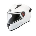 Studds Thunder Full Face Helmet with Clear Visor (White M)