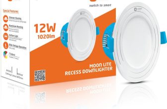 Orient Electric Moonlite Recess 12W Downlighter – Warm White Downlighter Ceiling Light Ceiling Lamp(White)