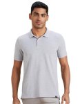 Amazon Brand – Symbol Men’s Solid Regular Fit Half Sleeve Polo(AW17MPCP-SINGLE_Mid Grey Melange_L)