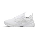 PUMA | Retaliate 3 Running Shoes | White-Feather Gray-Black | 4UK