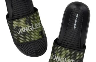 Bewakoof Men’s Printed EVA Sliders_684549_Black_UK 10