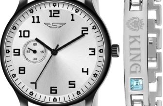 Shivark BRC-1038 Unique Formal Look Silicone Strap and King Bracelet Combo Boys Analog Watch  – For Men