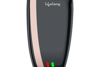 Lifelong 5 Litre Instant Water Heater | Electric Instant Geyser 5 Litre For Home, Bathroom & Kitchen | 3000 Watts, 4 Level Advanced Safety System | Stainless Steel Tank | 2 Year Warranty