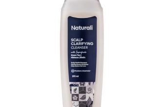 Naturali Scalp Clarifying Anti-Dandruff Shampoo | Derma Approved Shampoo with Green Tea, Hibiscus & Biotin | Reduces Dandruff & Hair Fall | Sulphate-Free Daily Care for All Hair Types | 370 ml
