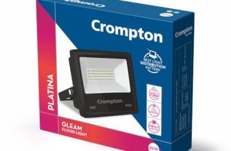 Crompton Gleam Neo LED Flood Light 50W Cool Day Light | Pack of 1 | Outdoor Waterproof Security Light | Wide Angle Beam for Monument Lighting, Shops, Malls, Parking Area