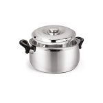 Signora Ware Hot Delight Casserole with Handles Belly Shape Insulated Stainless Steel,Insulated Thermal Serving Bowl,Elegant Hot Pot Food Warmer/Cooler for Long Duration,1000Ml,Set of 1,Silver