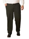 OOMPH! Luxury Lycra Stretchable Formal Pants for Men | Stylish Slim Fit Men’s Wear Trousers for Office or Party | Mens Fashion Dress Trouser Pant Pear Green