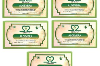S2M Herbal Aloevera Face & Body Soap 125 gm (Pack of 5) (5 x 125 g)