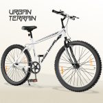 Urban Terrain Galaxy 26T High Performance MTB Cycles For Men With Complete Accessories 26 T (inch) Road Cycle(Single Speed, White, Rigid)