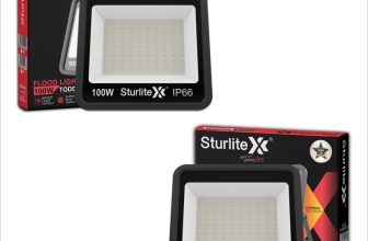 Sturlite Toddo 100 W LED Flood Light – (Pack of 2) (L-G-0187-100W) Flood Light Outdoor Lamp(Black)