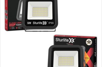 Sturlite Toddo 50 W LED Flood Light – (Pack of 2) (L-G-0187-50W) Flood Light Outdoor Lamp(Black)