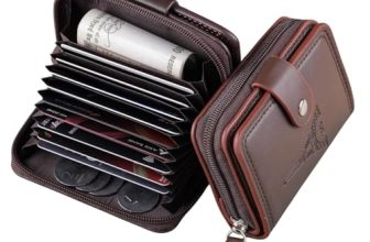 MARETTO Men’s Genuine Leather Wallet with Card Holder & Coin Pocket – Stylish Bifold Slim Wallet with Multiple Compartments for Cash & Cards (Black)