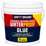 UB Unity Brand Transparent Waterproof Glue for Leakage, Epoxy Resin for Flooring, Crack Seal Agent Waterproofing for Roof Leakage Solution Indoor Outdoor Waterproof Adhesive Sealan (5 kg Glue)