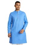 Amazon Brand – Symbol Men’s Cotton Kurta (SYMETHLKUR-1_Blue_Medium)