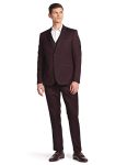 Solid Hudson Tailored Fit Three Piece Suit