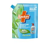 ITC Savlon Moisture Shield Germ Protection Liquid Handwash Refill Pack 1.3L | 99.9% Germ Protection | 90% Natural Origin Ingredients | Family Size Refill Hand wash | Value Pack