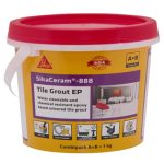 SIKA – SikaCeram 888 Tile Grout EP – Coloured tile grout and tile adhesive – Water cleanable and chemical resistant – Stainless and colourfast – Light ivory – 1kg