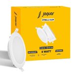 Jaquar Strella Slim 8W Round Recess Down Light – Cool White, Energy Efficient LED Ceiling Light for Home and Office (Pack of 1)